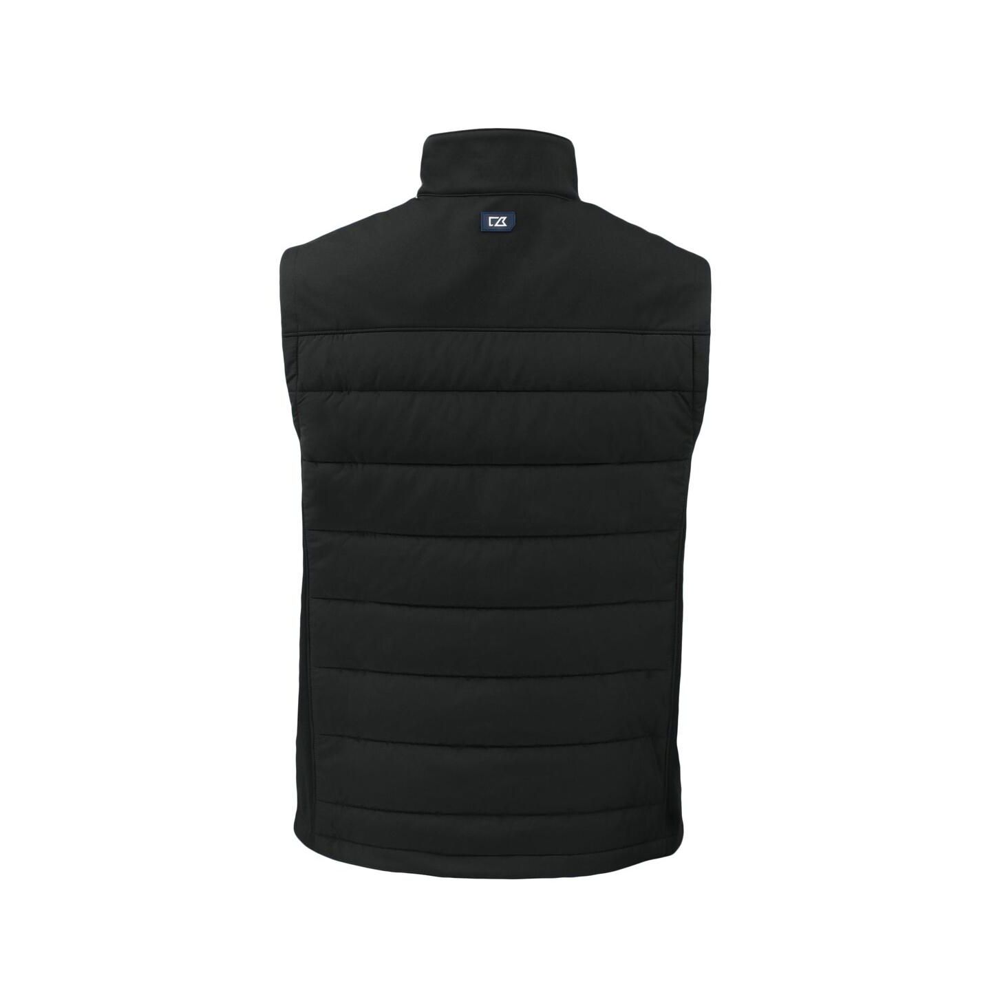 Мужской жилет Cutter & Buck Black San Francisco Giants Evoke Hybrid Eco Softshell Full-Zip Vest — фото 2