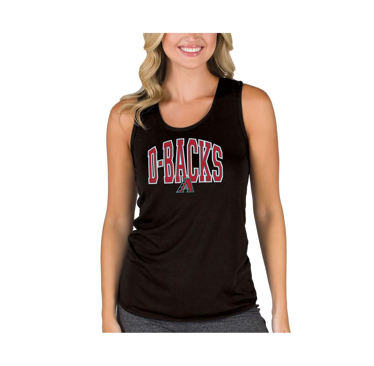 Women's Black Arizona Diamondbacks Marathon Racerback Tank Top
