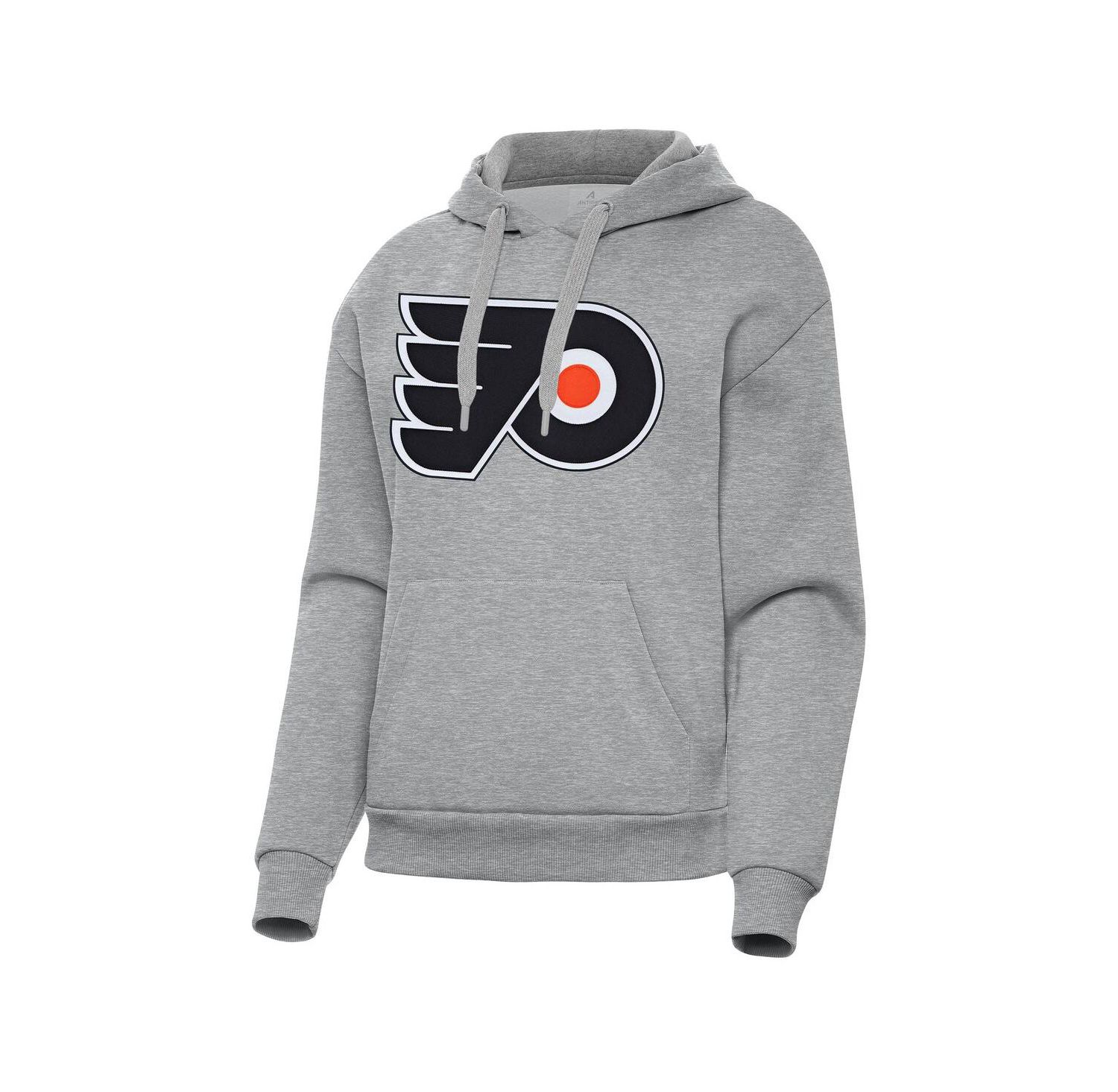 Women's Heather Gray Philadelphia Flyers Victory Pullover Hoodie