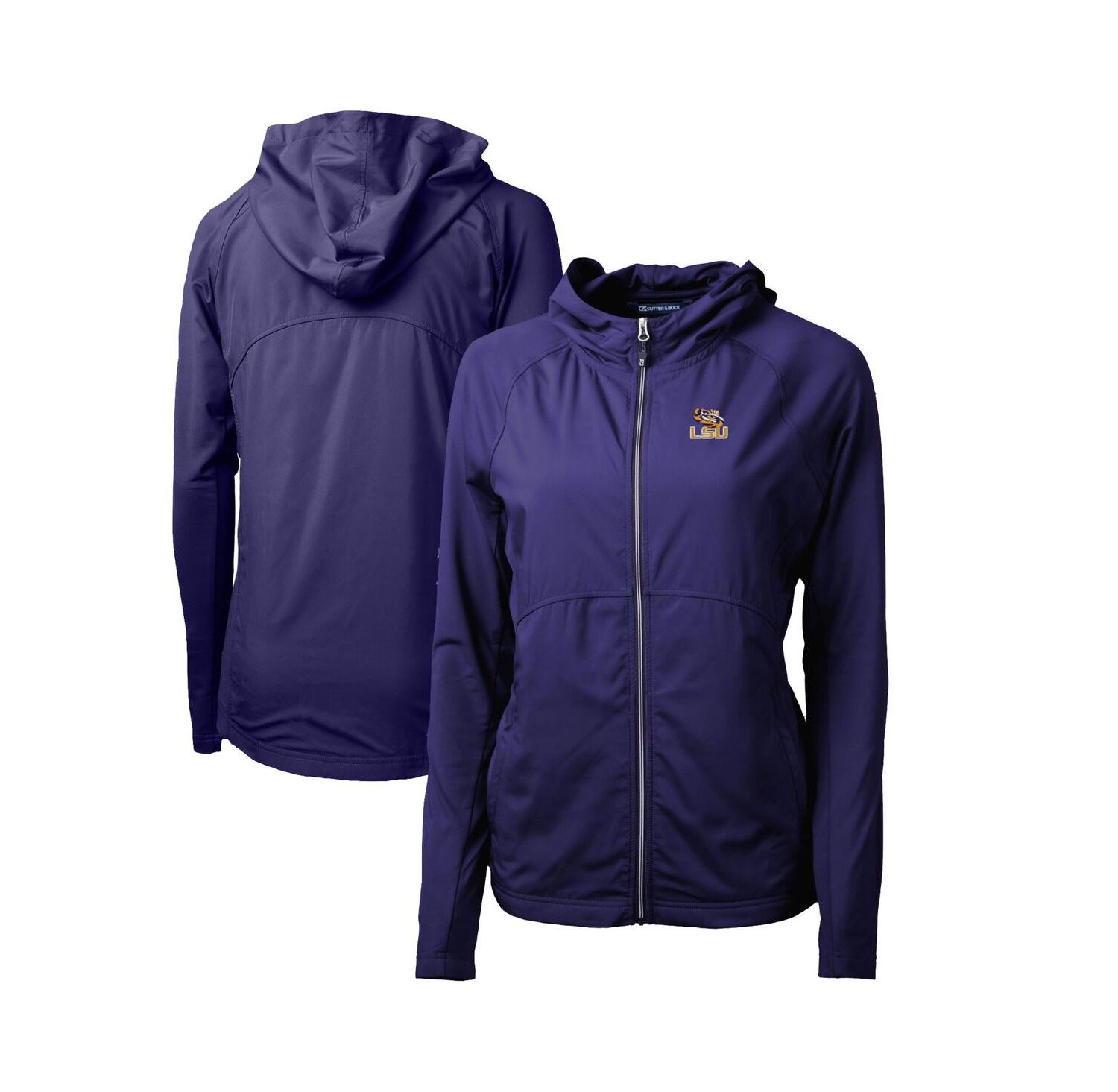 Women's Purple LSU Tigers Adapt Eco Knit Full-Zip Hoodie