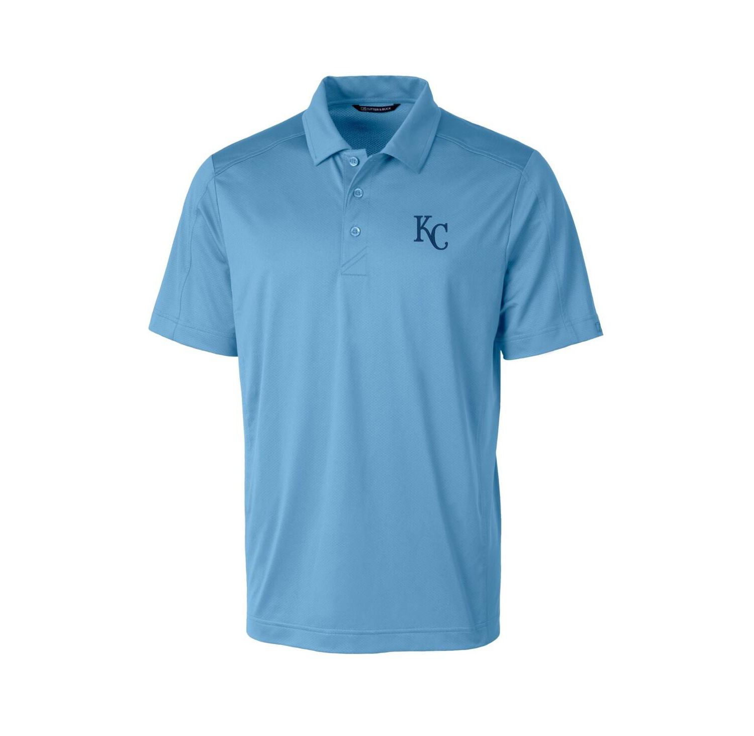 Men's Light Blue Kansas City Royals Big & Tall Prospect Textured Stretch Polo Shirt