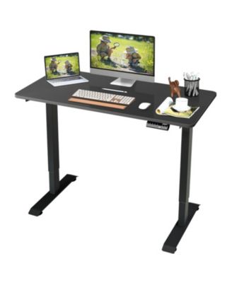 Wood Electric Height Adjustable Standing Desk with Memory Preset