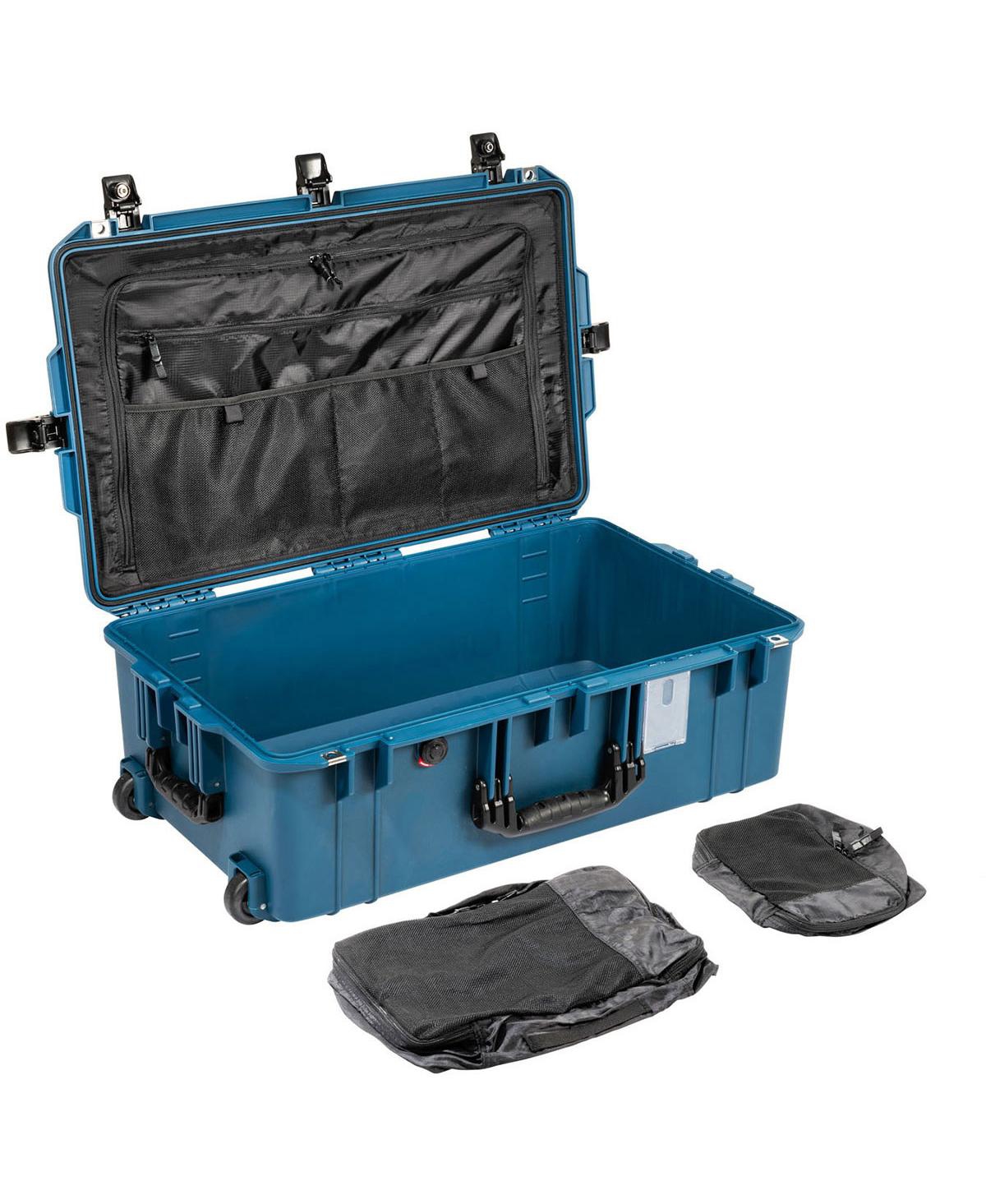 Pelican 1595TRVL Wheeled Waterproof Air Travel Case with Lid Organizer and Packing Cubes