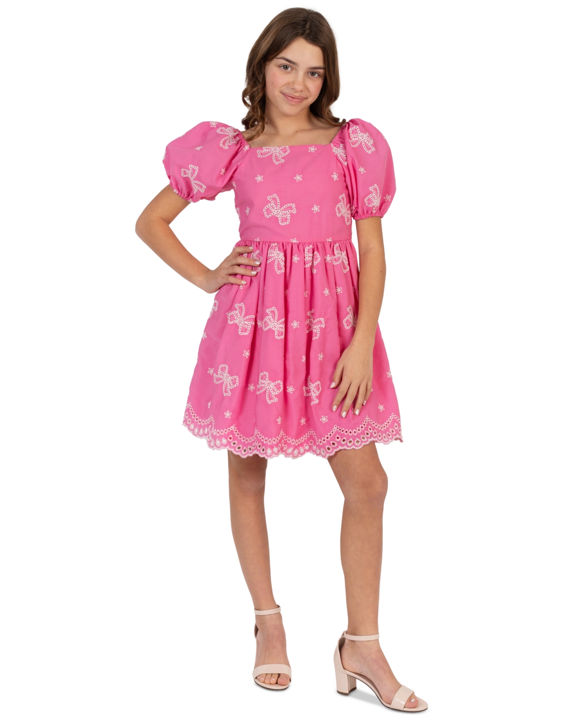 Rare Editions Girls 7-16 Short-Sleeve Dress