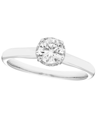 Diamond Solitaire Ring (1/2 ct. t.w.) in 14k White Gold