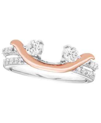 Diamond Ring Guard (1/2 ct. t.w.) in 14k Two-Tone Gold