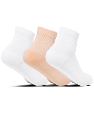 Women's 3-Pack Ribbed Quarter Socks from Finish Line