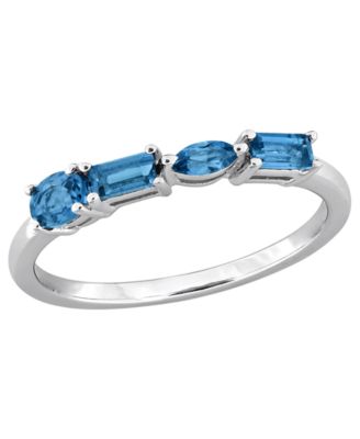 Amethyst (3/8 ct. t.w.) Ring in Sterling Silver (Also Available in Blue Topaz)