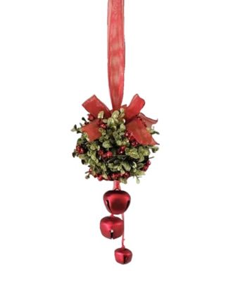 Kissing Krystals Jingle Red Bell Door Decor Kiss Ball