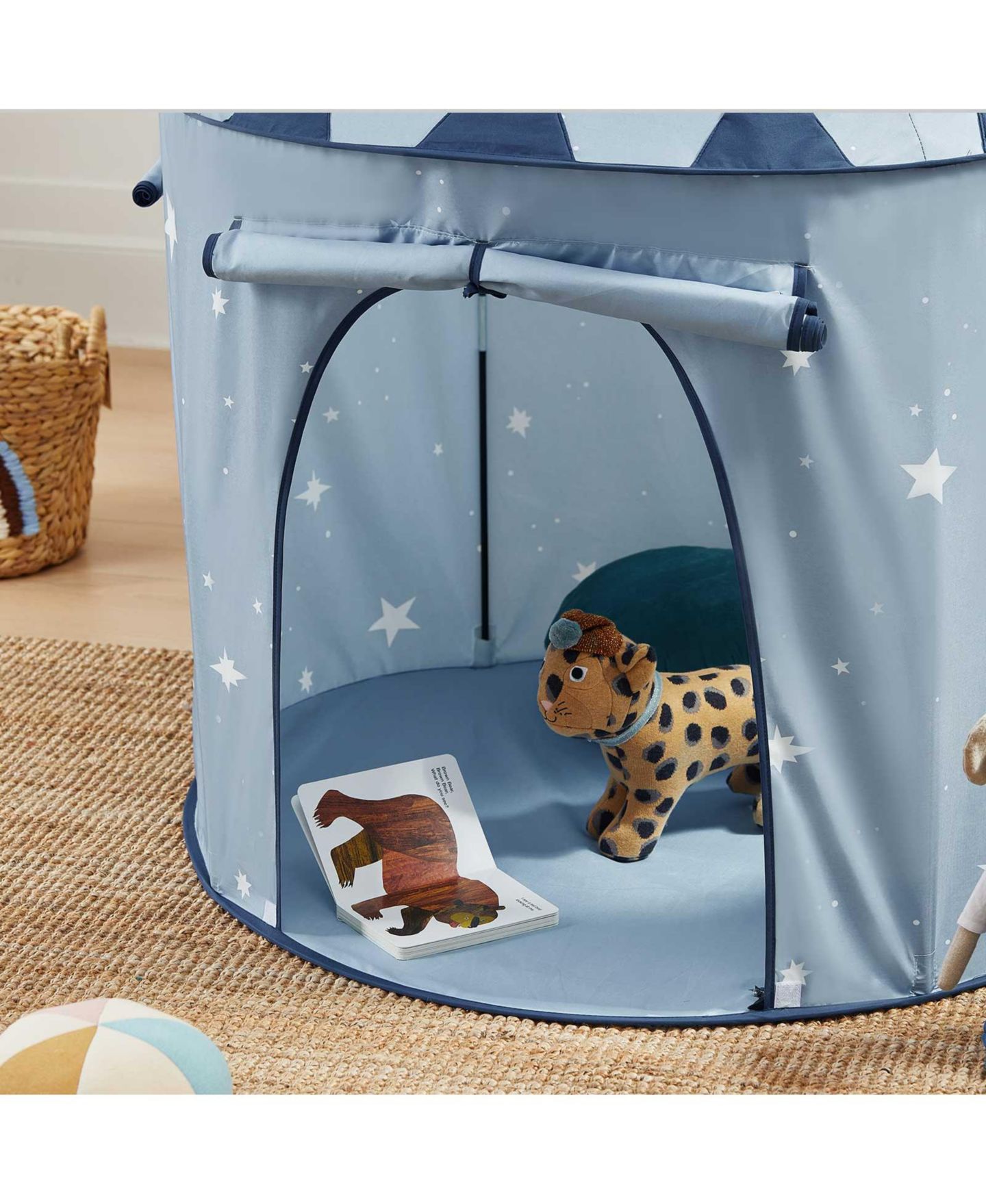 Детские игрушки Tiny Land Starry Blue Foldable 3-Piece Play Tent Set, Ages 3+ — фото 9