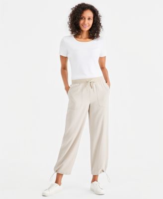 Women's Drapey Bungee Wide-Leg Pants