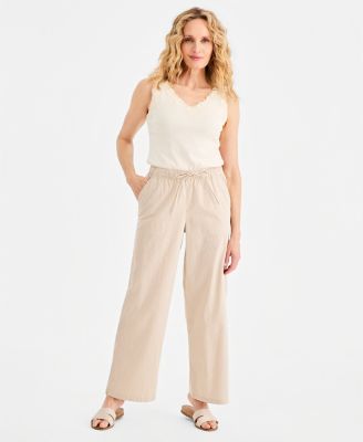 Women's Wide-Leg Pull-On Pants