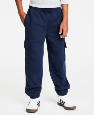 Boys' XS-XL Fleece Cargo Jogger Pants