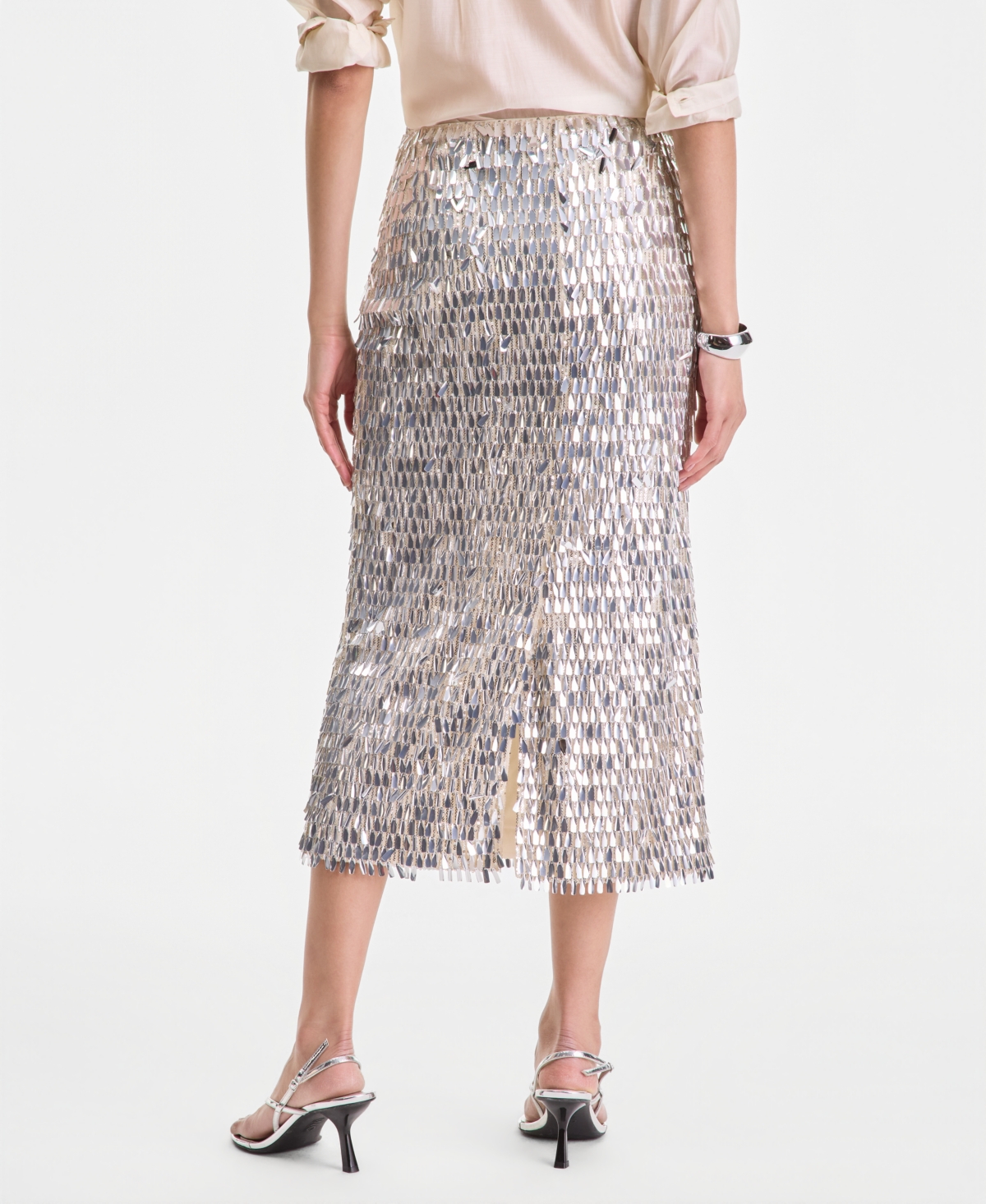 I.n.c. International Concepts Women's Sequin Midi Skirt, Macy's Exclusive