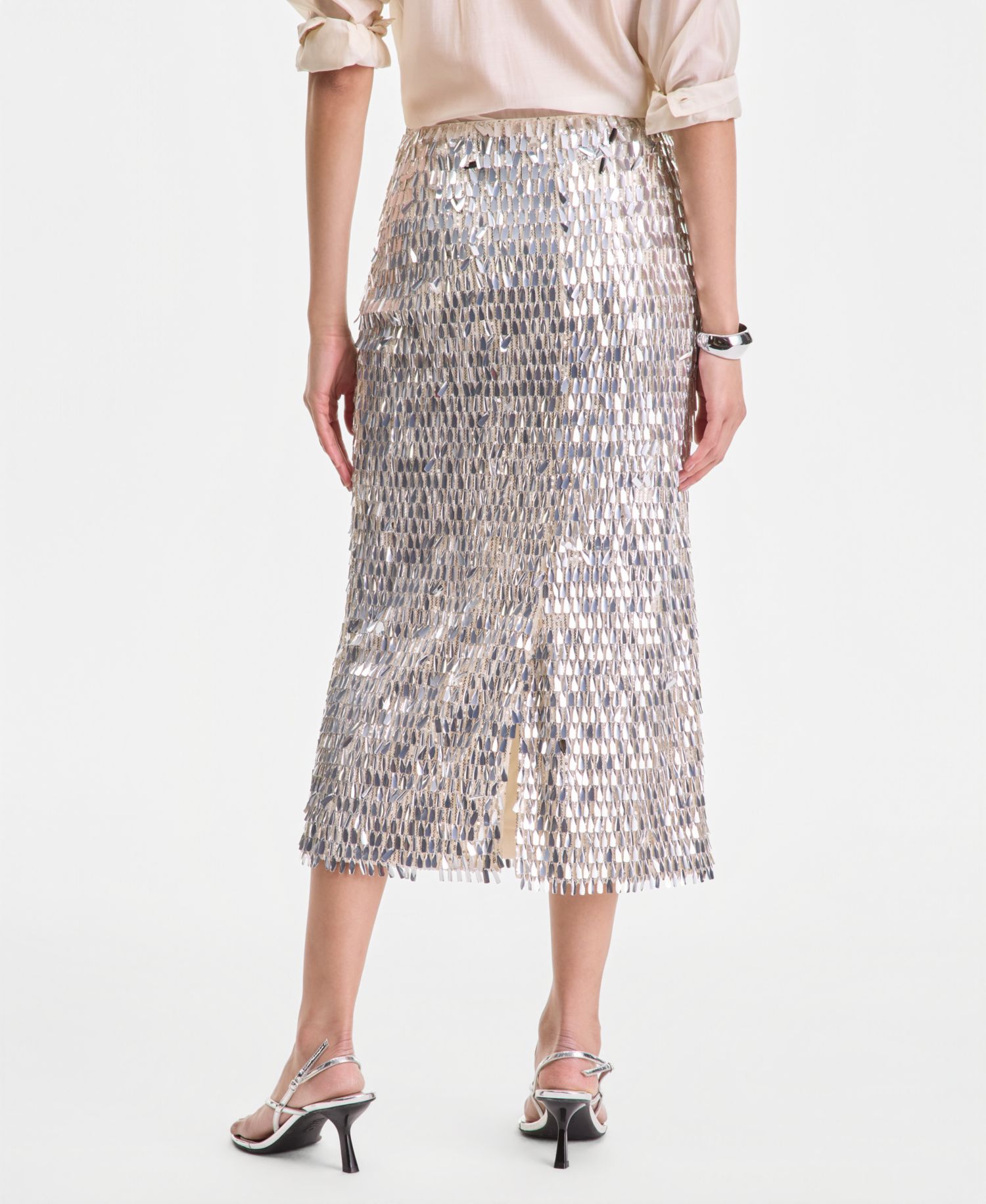 Women's Sequin Midi Skirt