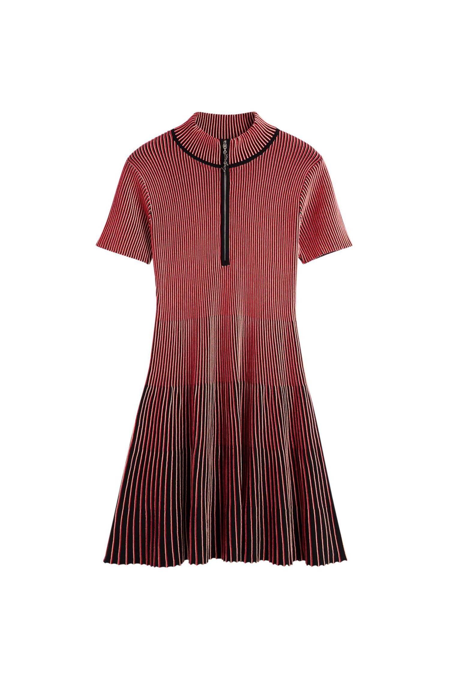 Women's Short iridescent knit dress