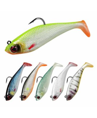 Easy Catch Pre-rigged Soft TPE Swimbaits Bass Fishing Lures