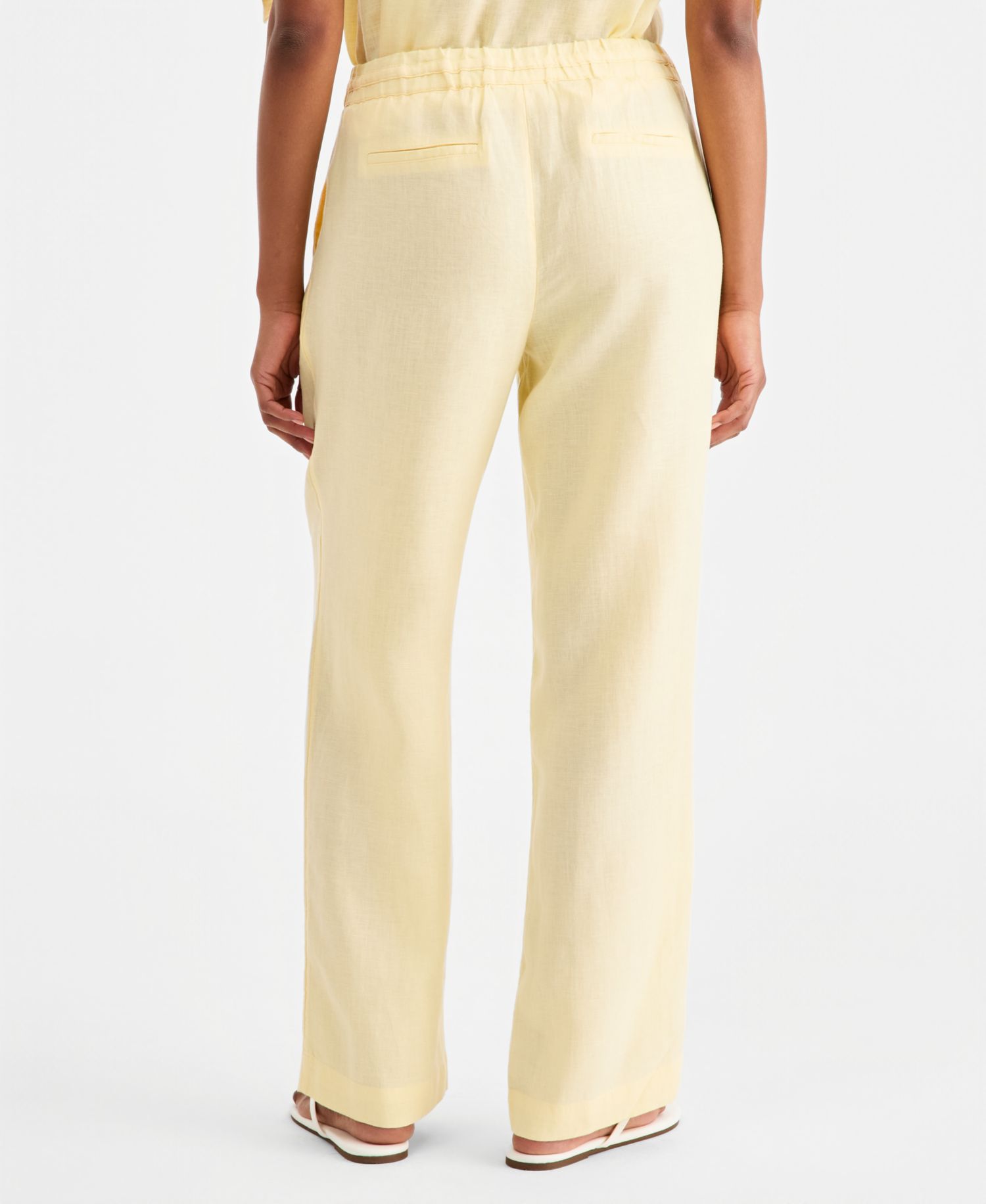 Women's 100% Linen Drawstring Pants