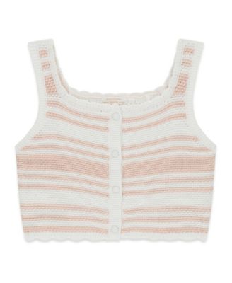 Girls' 7-16 Crochet Sleeveless Top