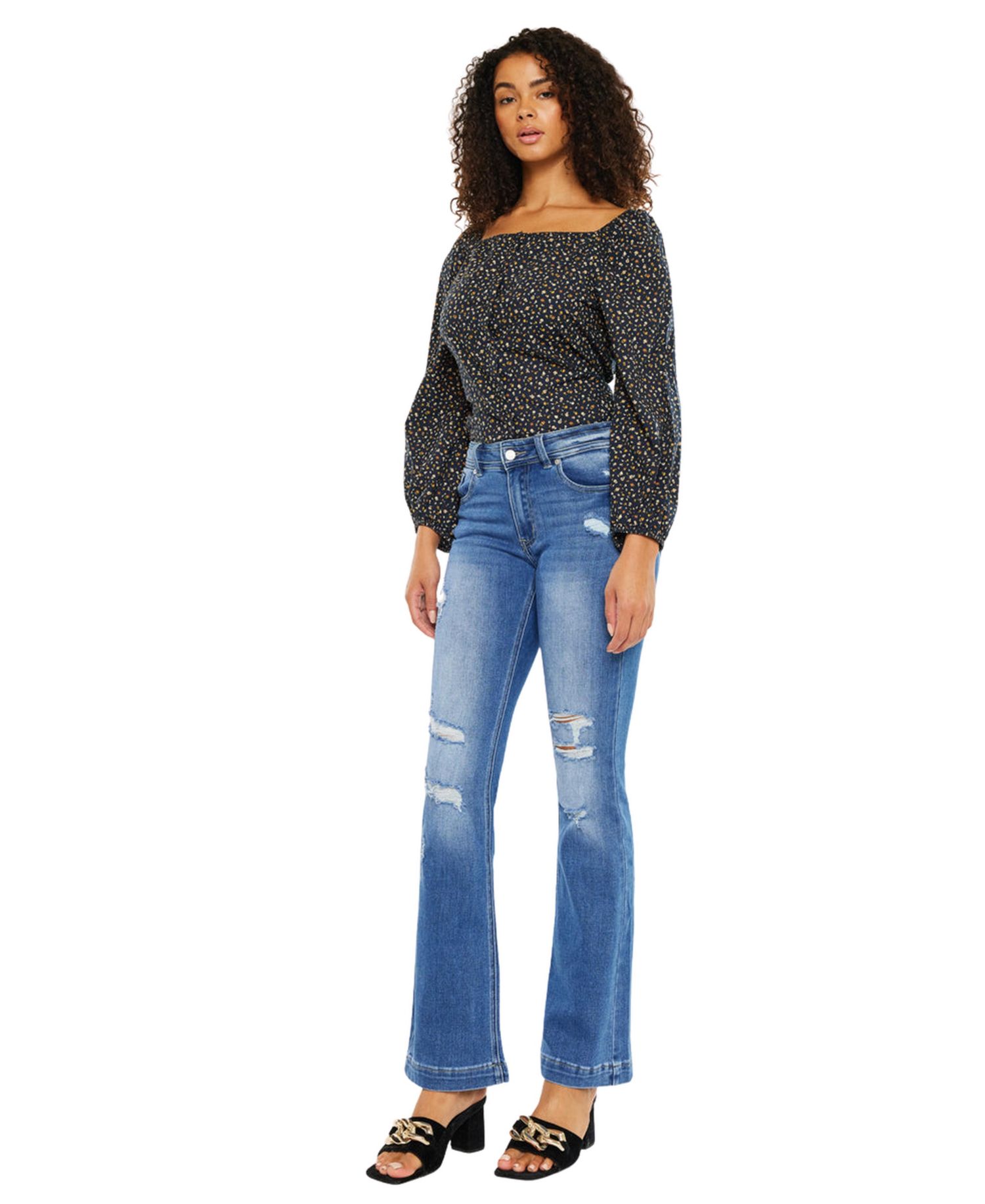 Women's Bernadette Mid Rise Bootcut Jeans