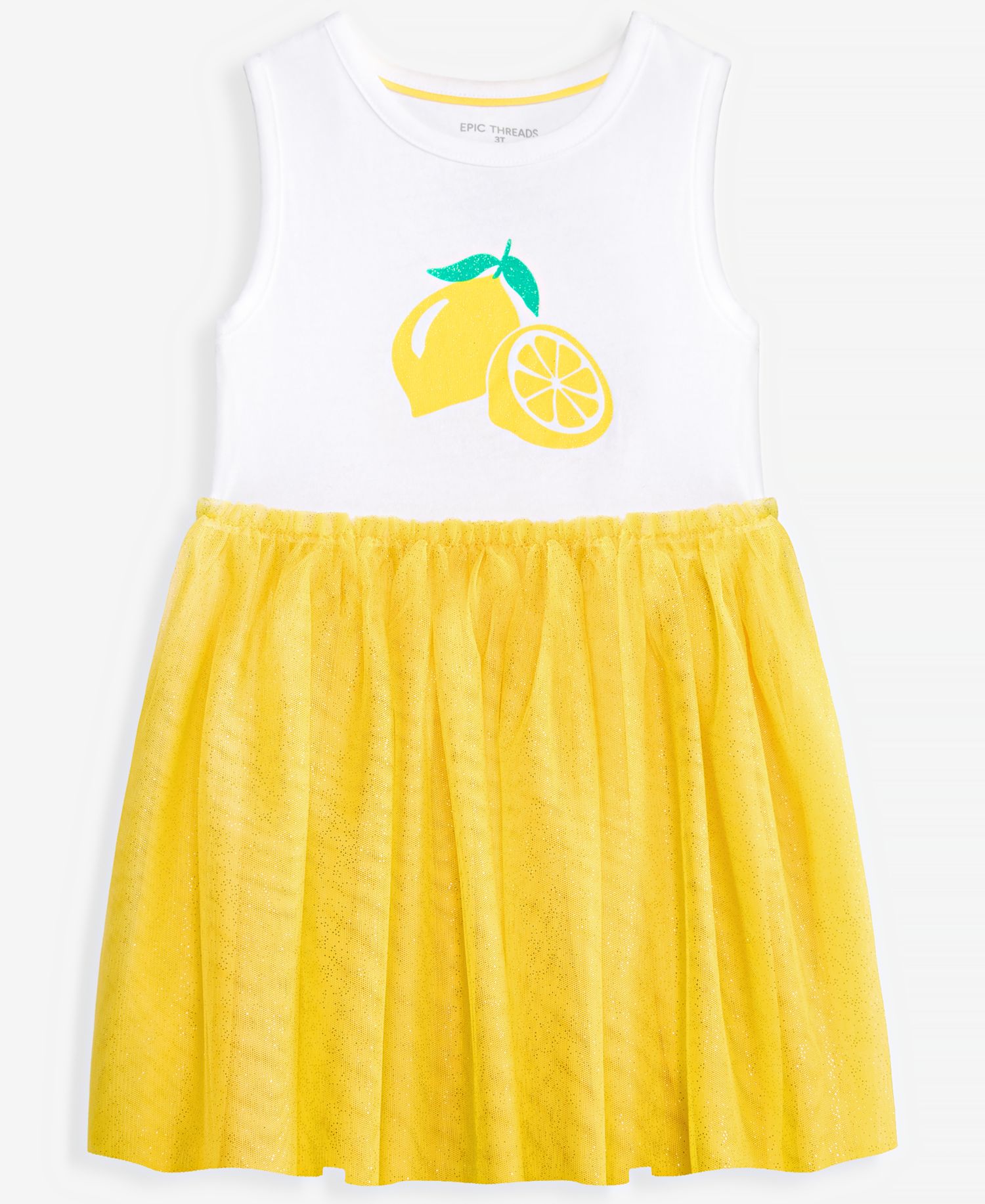 Toddler Girls' 12M-5T Lemon Tutu Dress