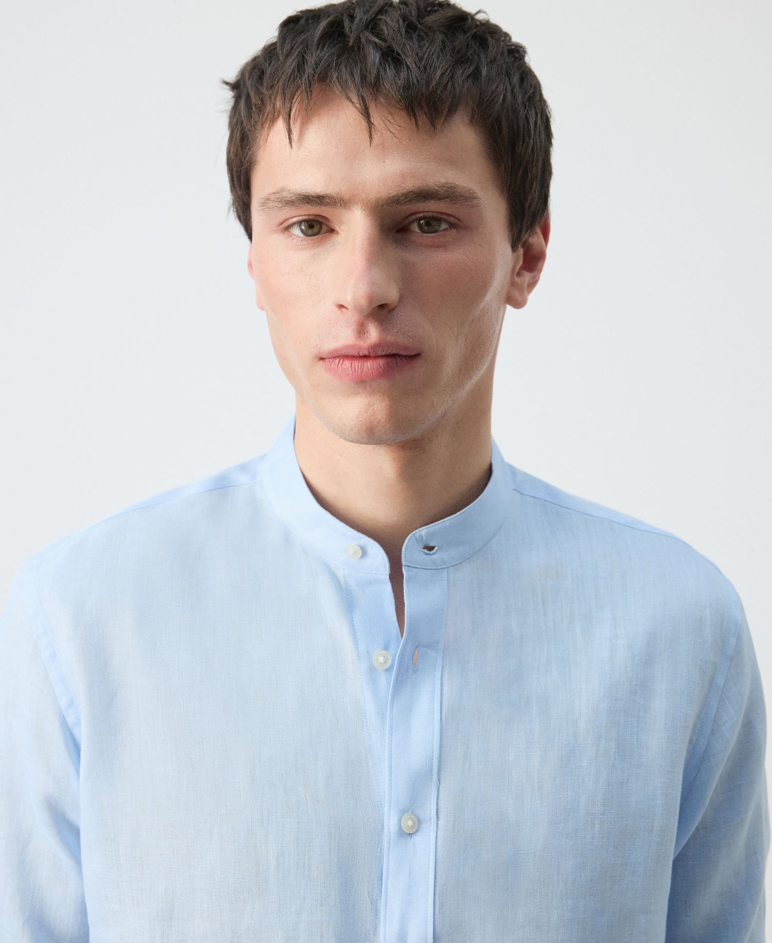 Men's Mao Collar Shirt
