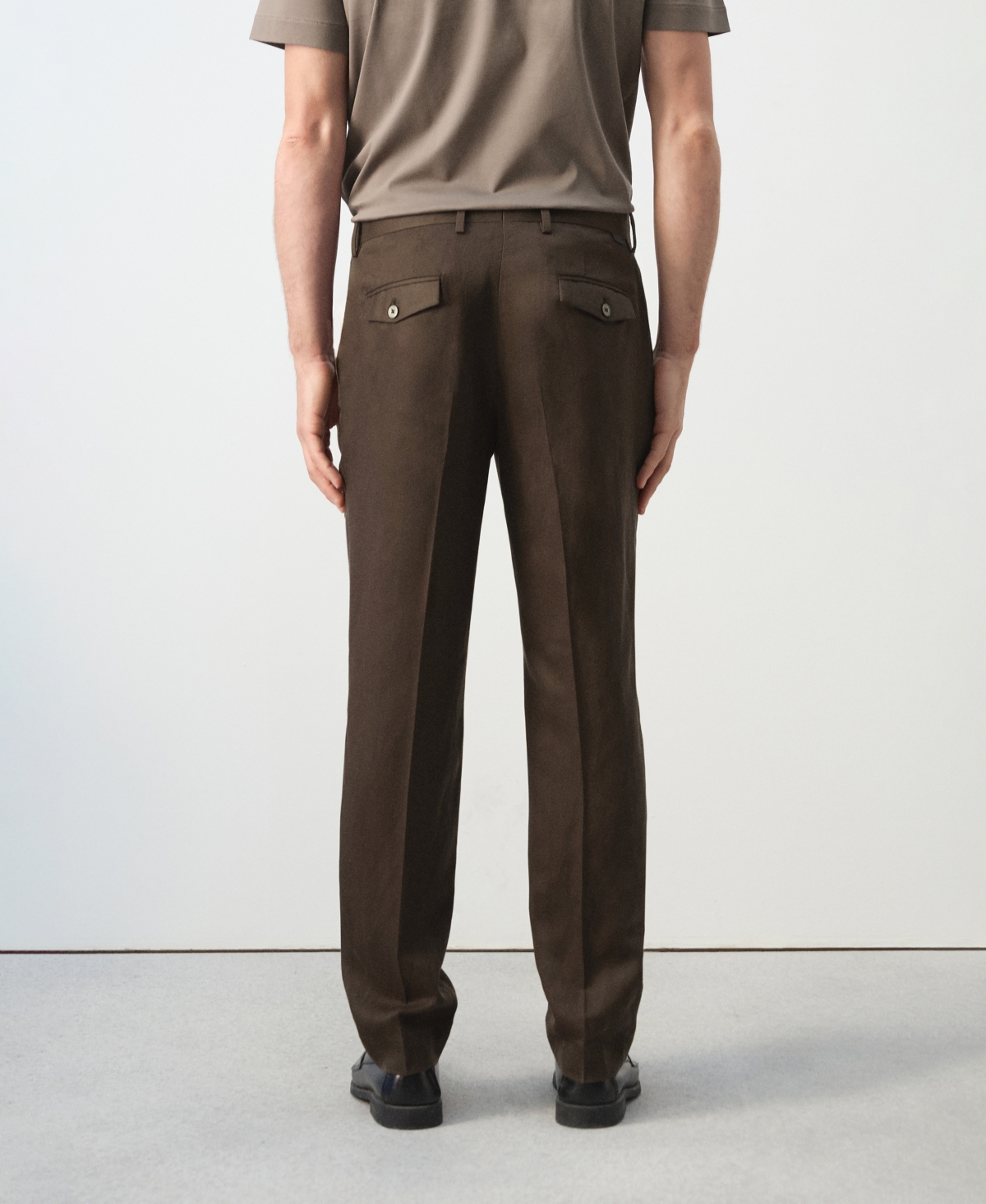 Mango Men's Slim-Fit Lyocell Linen Pants