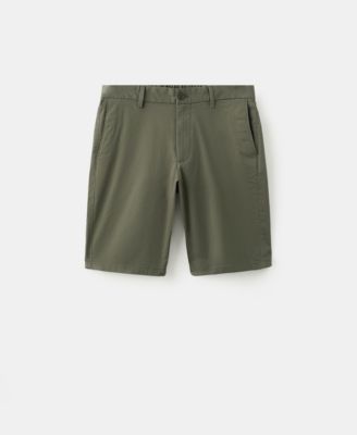 Men's Slim-Fit Chino Cotton 10.12" Bermuda Shorts