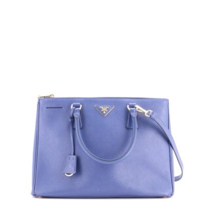 Medium Double Zip Lux Tote Saffiano Leather