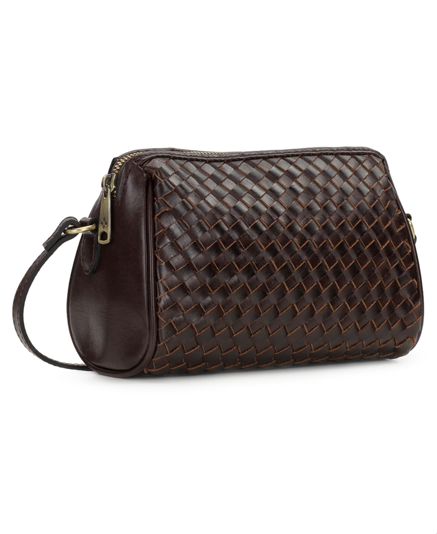 Женская сумка Patricia Nash Romy Small Woven Leather Crossbody Handbag, цвет: Шоколадный — фото 3