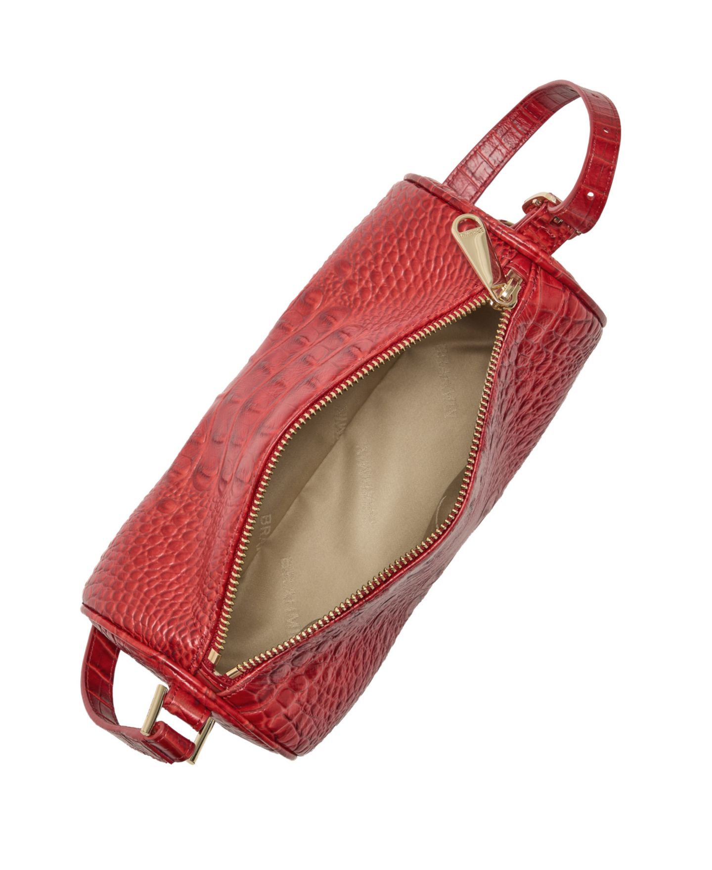 Женская сумка Brahmin Billie Small Alden Road Barrel Slim Shoulder Handbag, цвет: Salsa Alden Road — фото 4