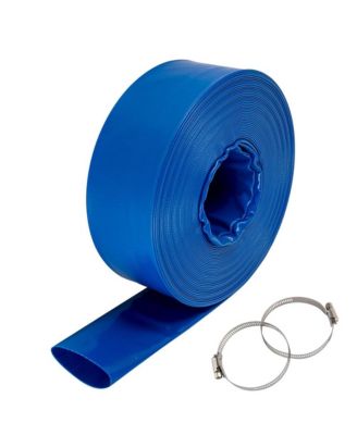 4 inches x 105 feet PVC Lay Flat Discharge Hose Heavy Duty Backwash Hose