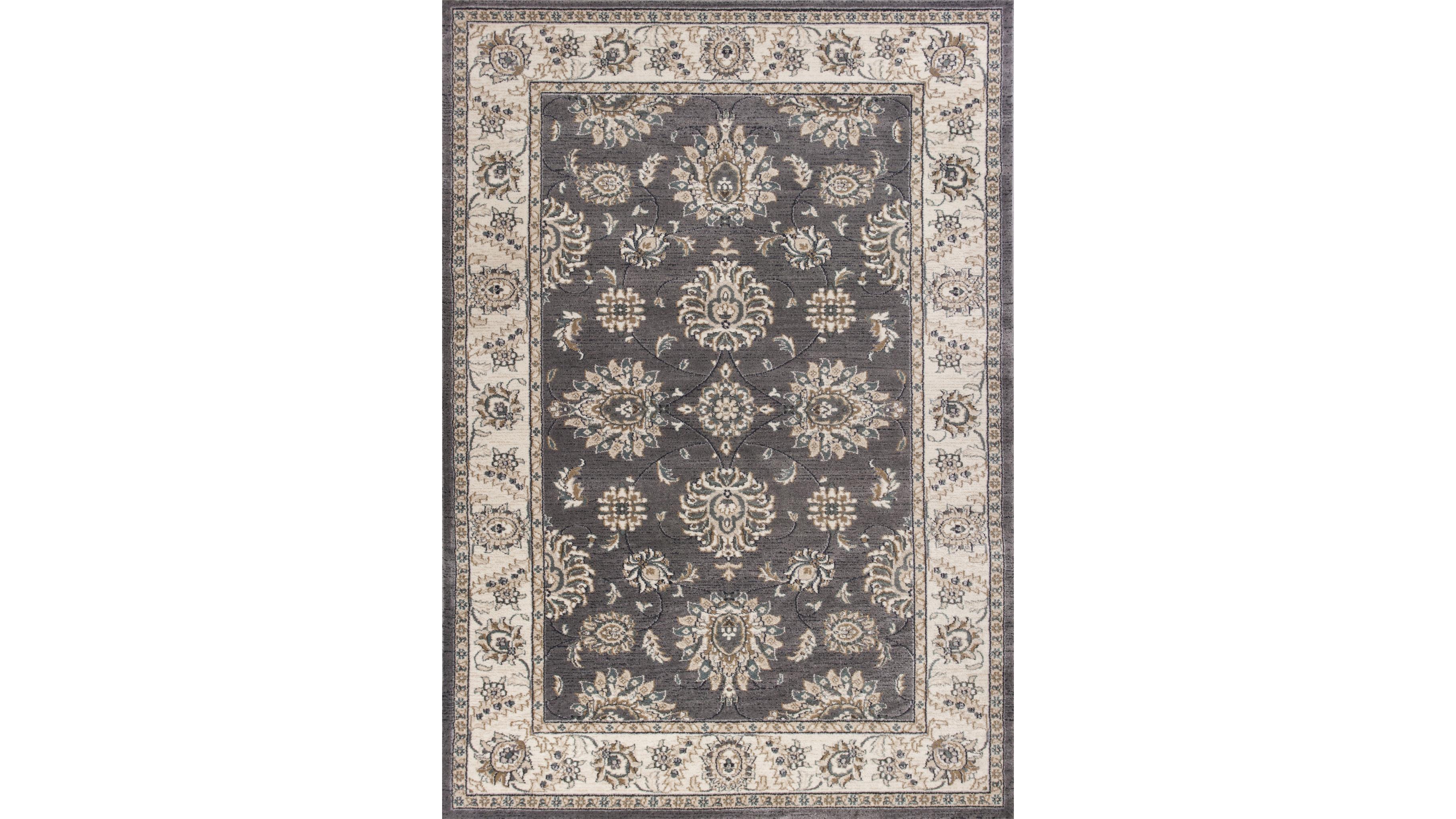 Kas Avalon Kashan 5608 Grey/Ivory 5'3" x 7'7" Area Rug