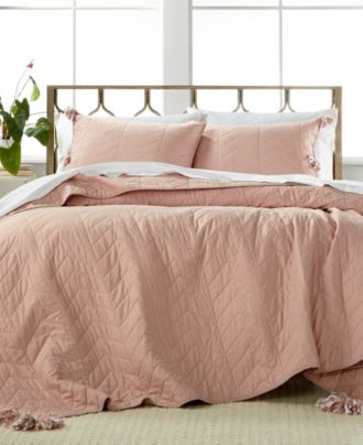 Nadia Dusty Rose 3-Pc. Quilt Sets - Quilts & Bedspreads