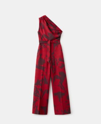 Women's Printed Asymmetrical Jumpsuit