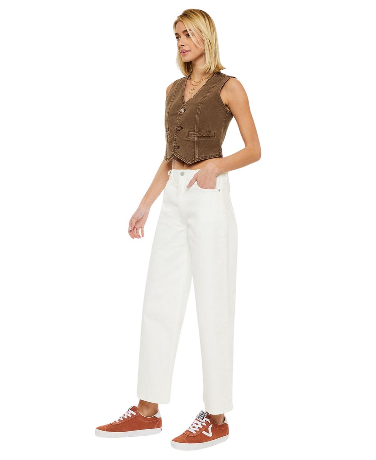 KanCan Women's Calla Ultra High Rise Crop Jeans view 5 — MAYCSS fashion products