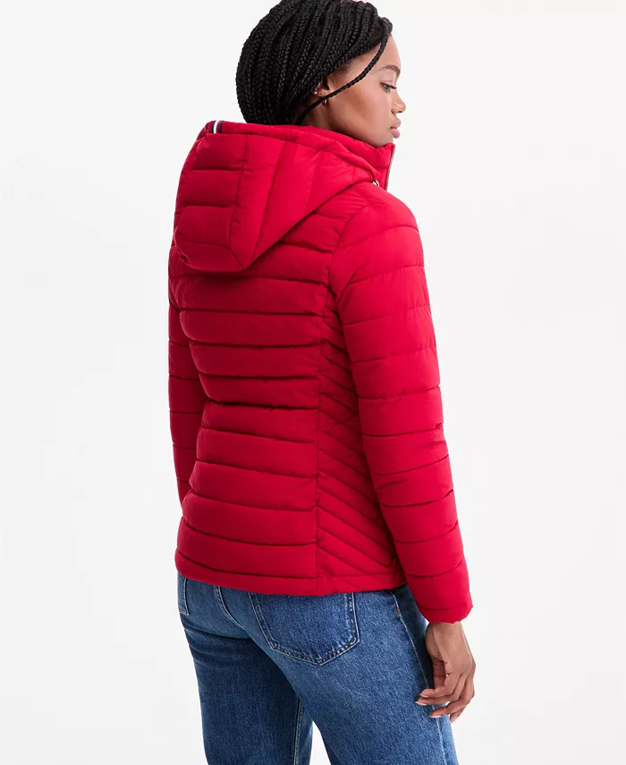 Women's Hooded Packable Puffer Coat, Created for Macy's - thumbnail 4