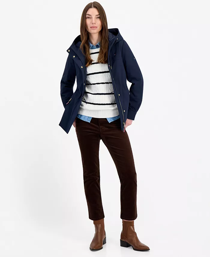 Women's Zip-Front Hooded Anorak Jacket, Created for Macy's
