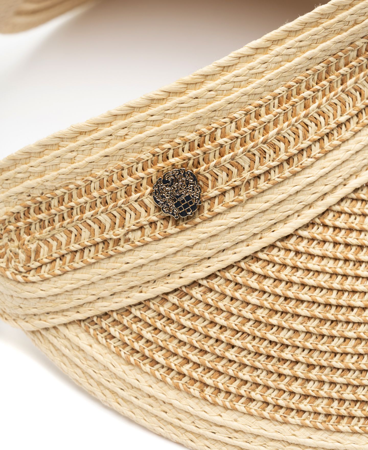 Женские козырьки Vince Camuto Rollup Tweed Straw Hat, цвет: Натуральный разноцветный — фото 5