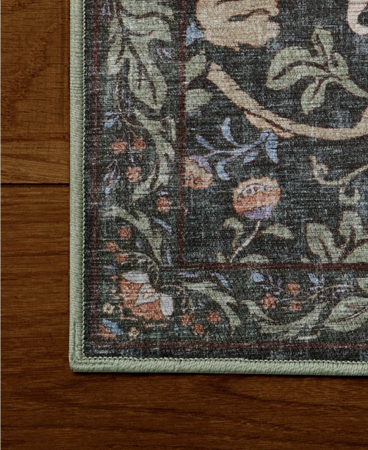 Hunter Abrabella Washable Non-Slip Printed Chenille Runner Rug
