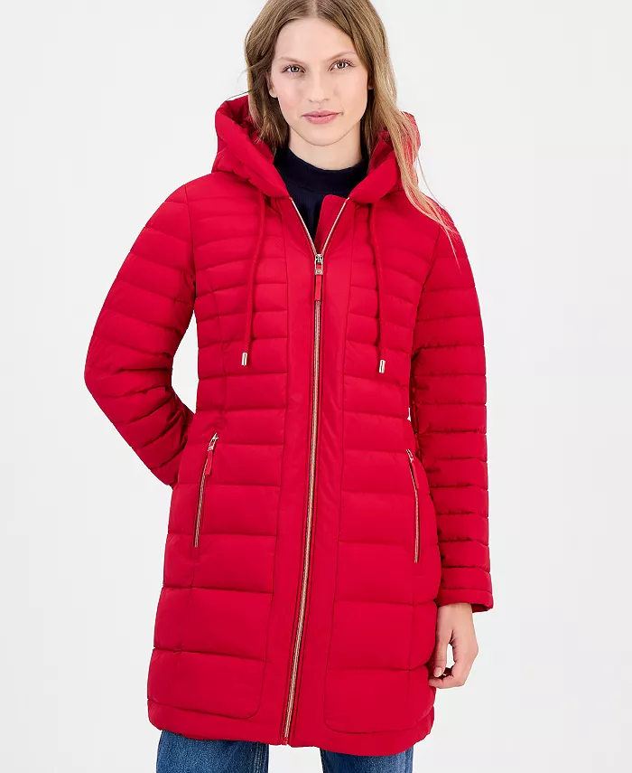 Women's Puffer Packable Hooded Coat - thumbnail 8