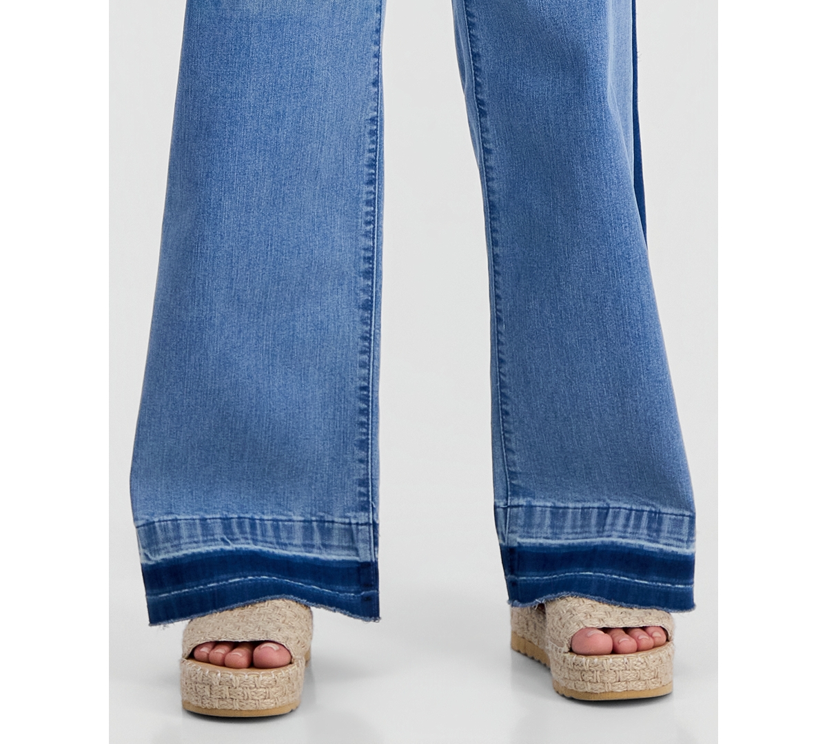 Style & Co Petite High-Rise Two-Tone Pull-On Wide-Leg Pants, Macy's Exclusive