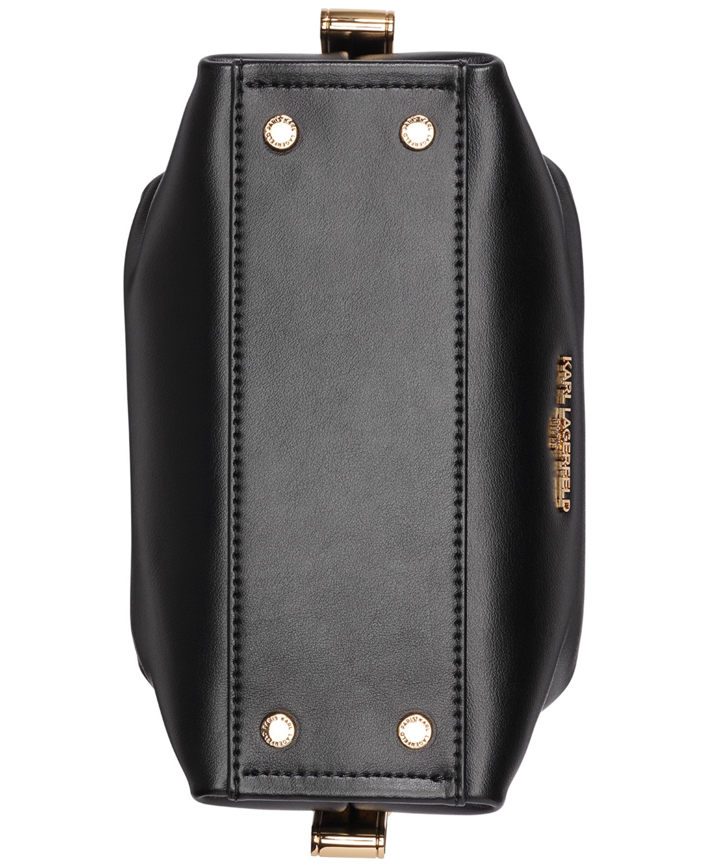 Женская сумка KARL LAGERFELD PARIS Charlaine Leather Small Crossbody, цвет: Чёрный — фото 5