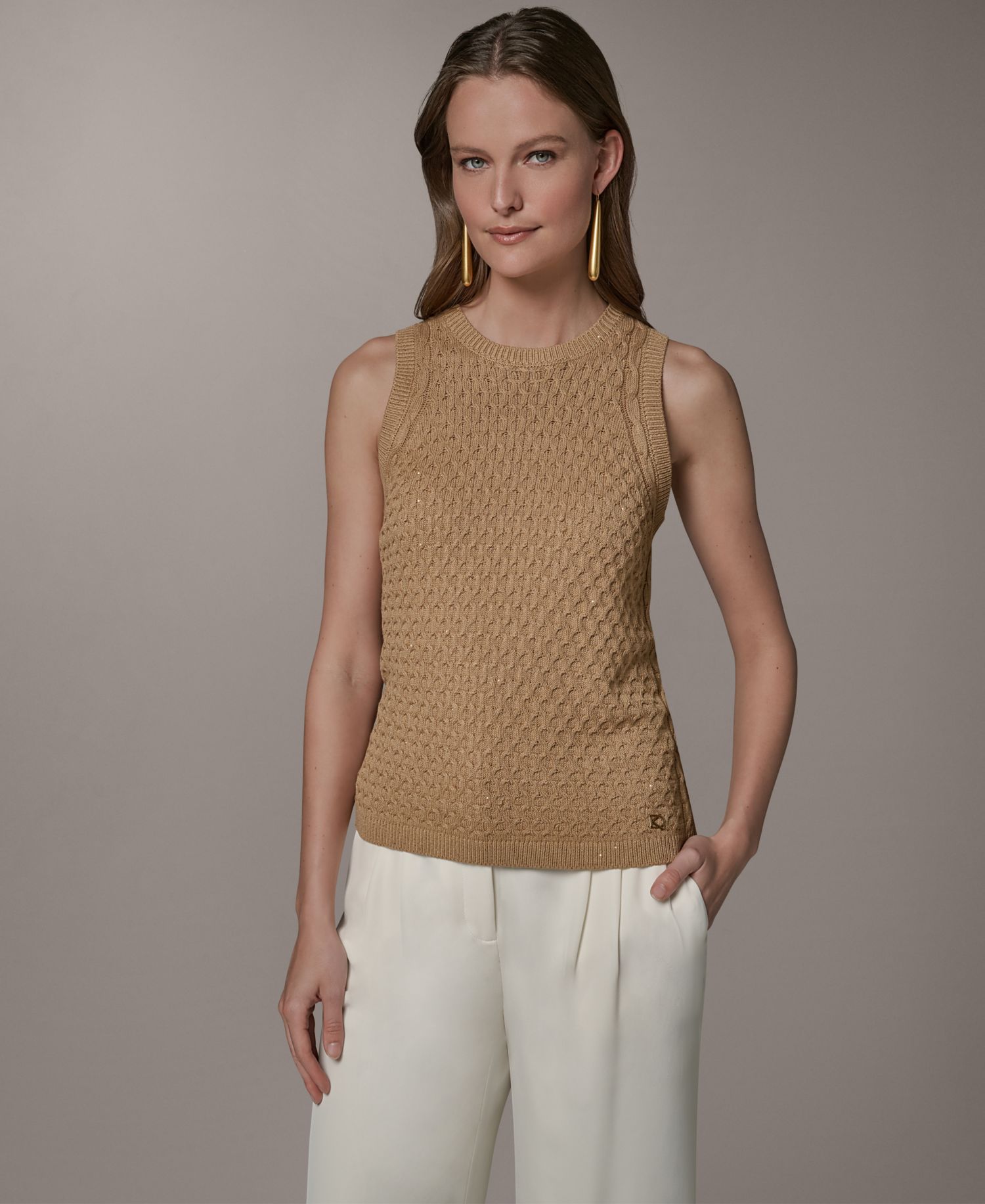 Women's Crewneck Knit Sweater Top