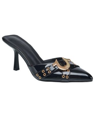 Womens Doll Metal Logo Heel