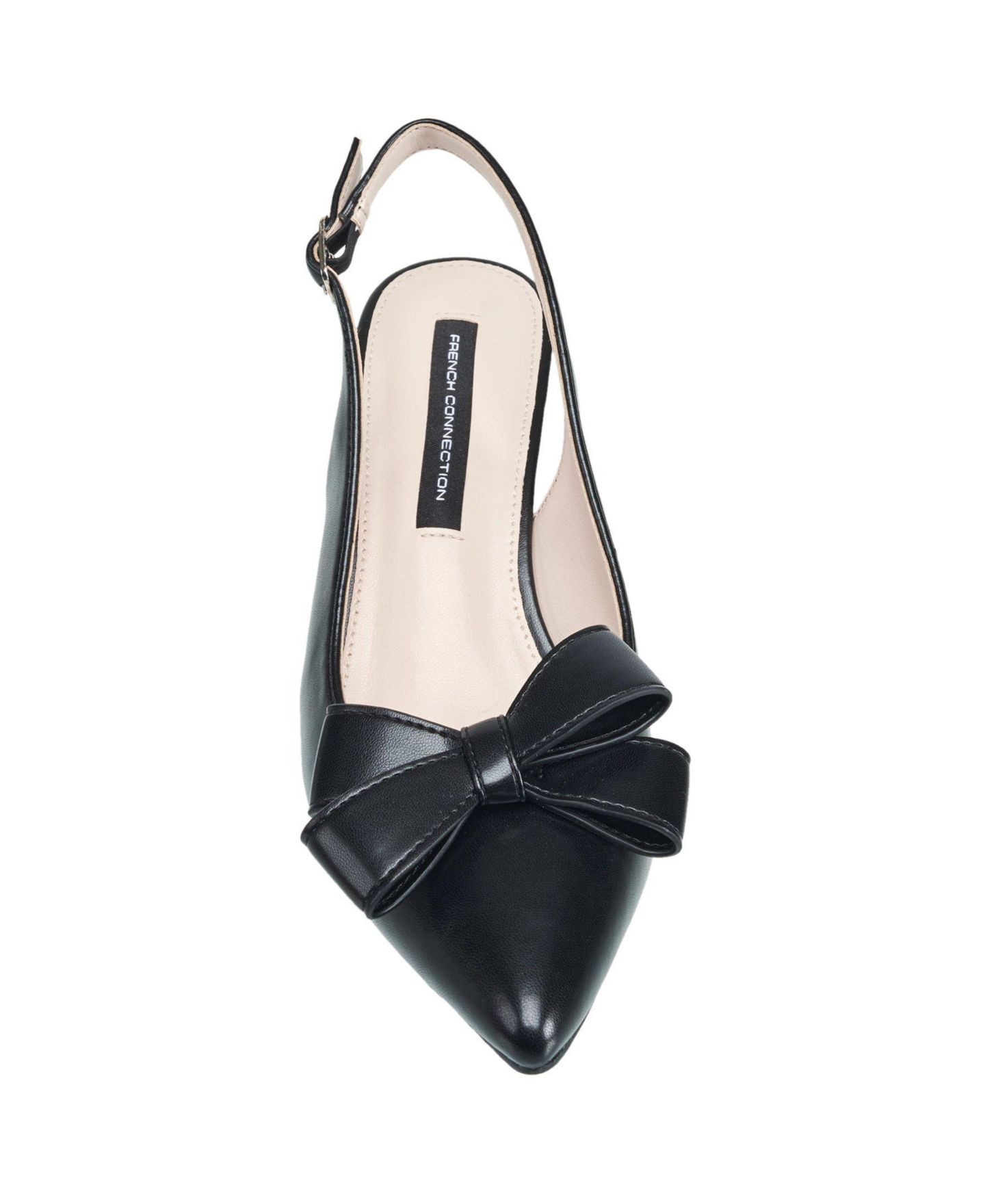 Женские туфли French Connection Brinton Oversized Bow Kitten Heel, цвет: Чёрный — фото 4