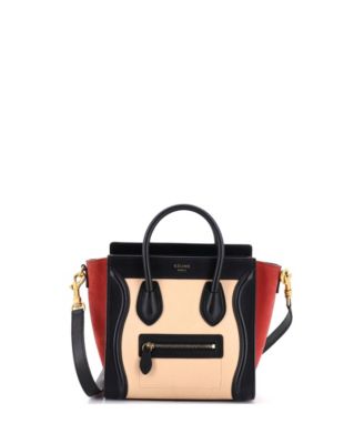 Nano Tricolor Luggage Bag Leather