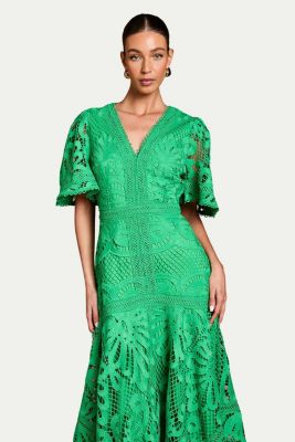 Coast Women's Placement Lace Hanky Hem Dress - Macy's