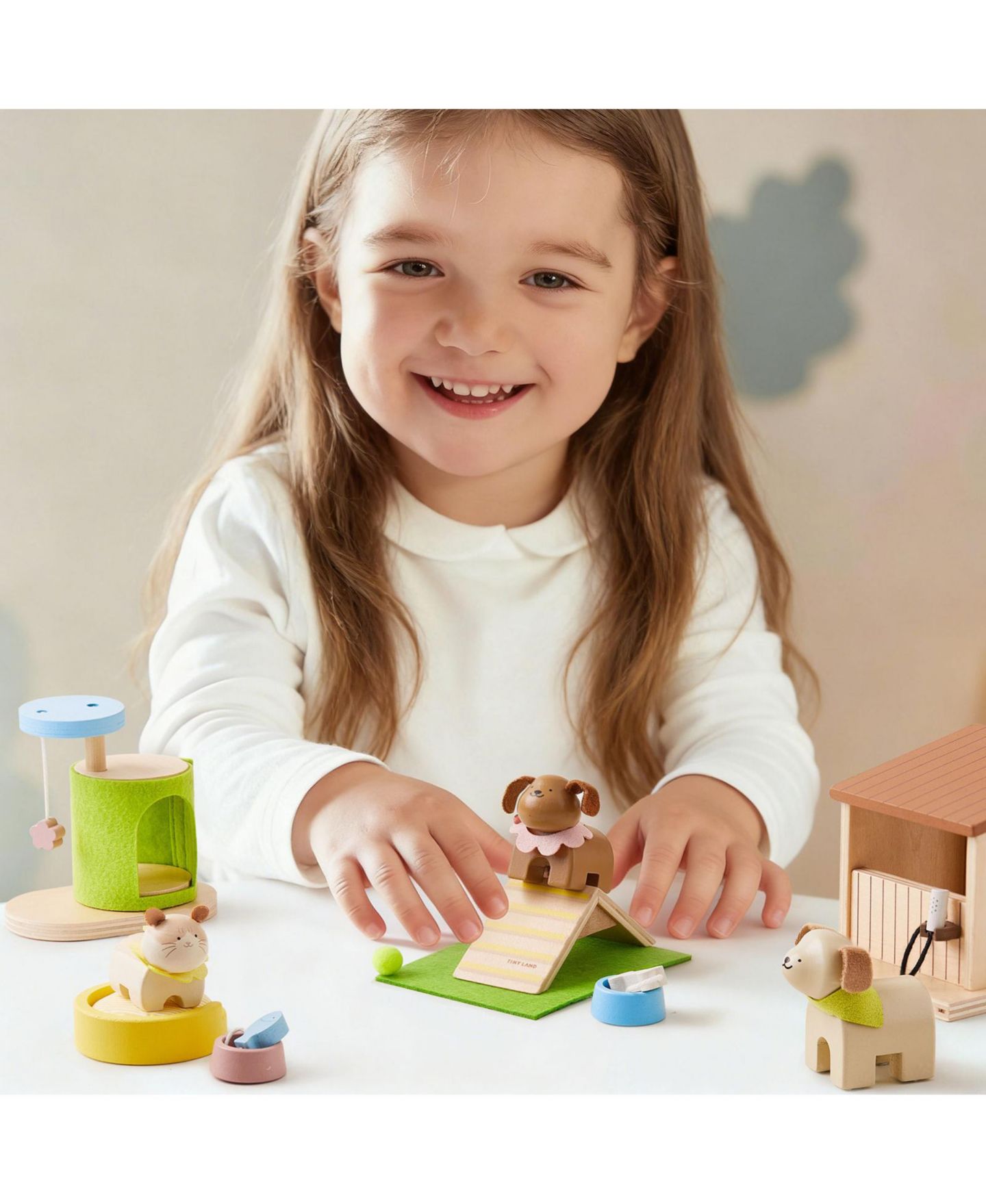 Набор деревянной мебели для ухода за питомцами Tiny Land Happy Urban Paws, от 3 лет — фото 10