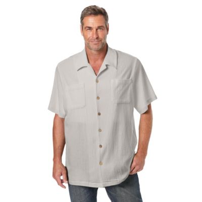 Big & Tall Gauze Camp Shirt